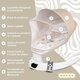 Leagan electric pentru bebelusi Evoque, Bubble Beige, Appekids 696578