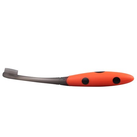 Periuta de dinti din silicon pentru antrenament, Buburuza, 6 luni+, Mombella 696596