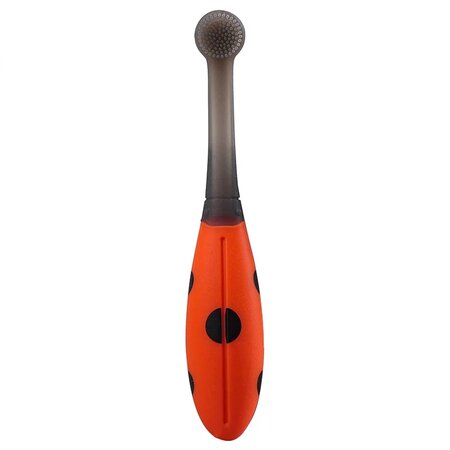 Periuta de dinti din silicon pentru antrenament, 6 luni+, Buburuza, Mombella