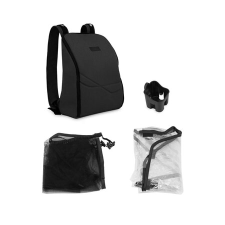 Carucior sport pentru copii Auto-folding Andrea, 0-22 kg, Black, Momi 696606