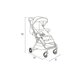 Carucior sport pentru copii Auto-folding Andrea, 0-22 kg, Black, Momi 696605