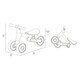 Bicicleta pliabila fara pedale Dex, Yellow, Momi 696692