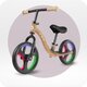 Bicicleta fara pedale cu roti led Isoka, Beige, 2 ani+, Momi 696726