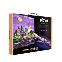 Set pictura 3D cu argila usoara, 30 x 40 cm, New York Skyline, 14 ani+, Okto