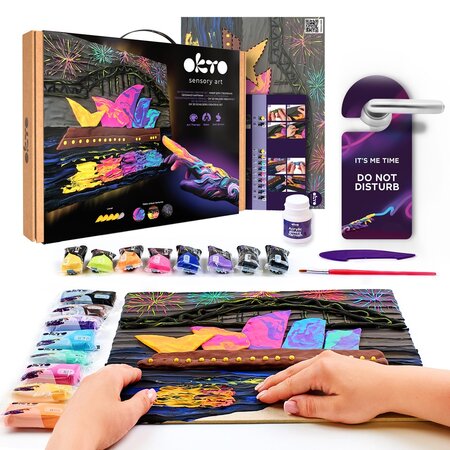 Set pictura 3D cu argila usoara, 30 x 40 cm, Sydney Opera House, 14 ani+, Okto 696738