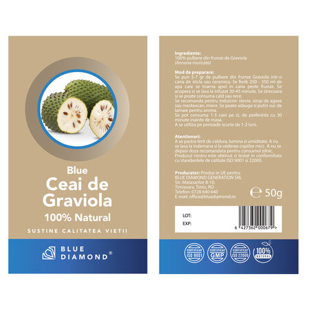 Ceai de Graviola, 50 g, Blue Diamond 696757