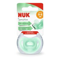 Suzeta M1 din silicon Sensitive, 0-6 luni, Diverse culori, 1 buc, Nuk