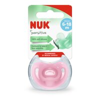 Suzeta M2 din silicon Sensitive, Diverse culori, 6-18 luni, 1 buc, Nuk