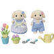 Set 2 figurine Sylvanian Families, Iepurasii Gradinari, 3 ani+, Epoch 696915