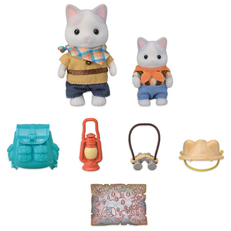 Set 2 figurine Sylvanian Families, Pisicutele Exploratoare, 3 ani+, Epoch 696921