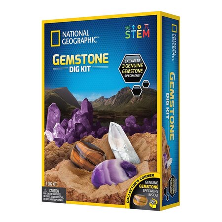 Kit Creativ STEM Sa Cautam Pietre Pretioase, 8 ani+, National Geographic 696957