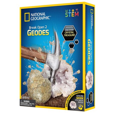 Kit Creativ STEM Învata sa Spargi o Geoda, 8 ani+, National Geographic 696967