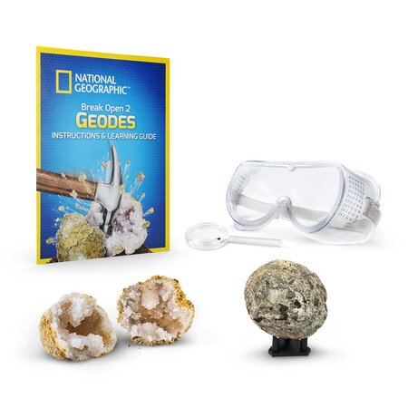 Kit Creativ STEM Învata sa Spargi o Geoda, 8 ani+, National Geographic 696969