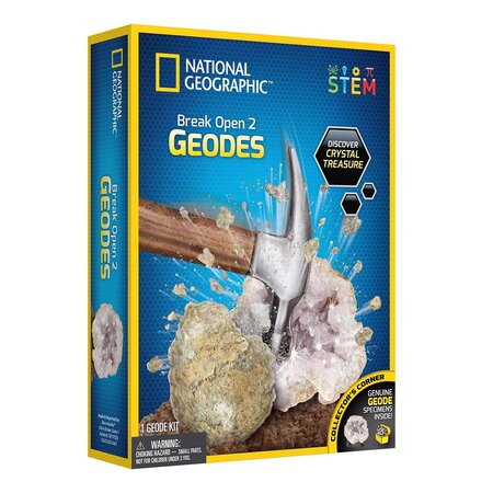 Kit Creativ STEM Învata sa Spargi o Geoda, 8 ani+, National Geographic