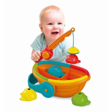 Joc educativ de logica pestisori colorati din plastic reciclat, 12-36 luni, Clementoni 696972