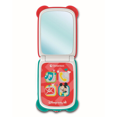 Telefon flip Mickey Mouse, 9-36 luni, Clementoni 696983