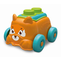 Jucarie educationala Catel cu cuburi moi Soft Clemmy, Portocaliu, 6-36 luni, Clementoni