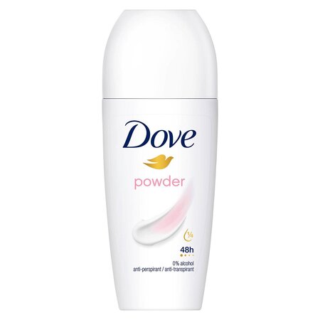 Deodorant roll on, Powder, 50 ml, Dove