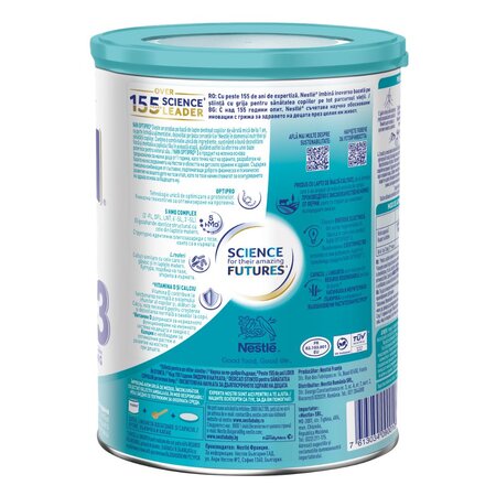Formula de lapte Nan 3 OptiPro, +12 luni, 800 g, Nestle 772696