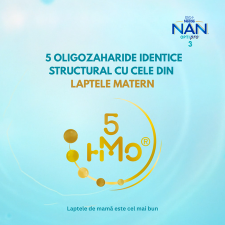Formula de lapte Nan 3 OptiPro, +12 luni, 800 g, Nestle 789109