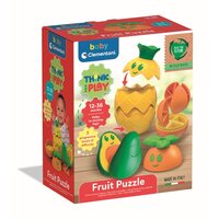 Joc educativ de logica fructe colorate din plastic reciclat, 12-36 luni, Clementoni