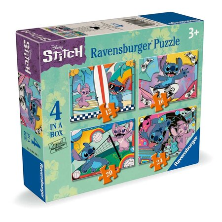 Puzzle Disney Stitch 4 in 1, 3 ani+, Ravensburger 697274