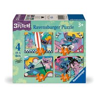 Puzzle Disney Stitch 4 in 1, 3 ani+, Ravensburger