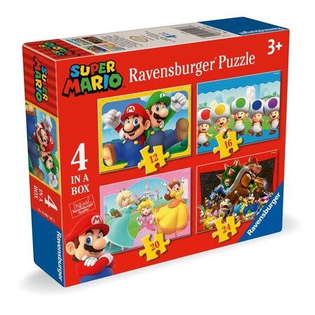 Puzzle Super Mario 4 in 1, 3 ani+, Ravensburger 697304