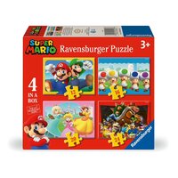 Puzzle Super Mario 4 in 1, 3 ani+, Ravensburger