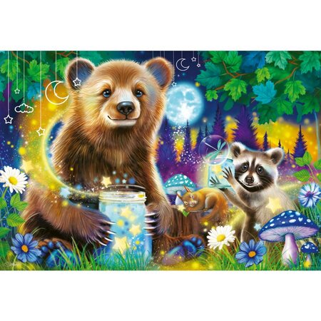 Puzzle Prietenii dragalasi ai padurii, 4 ani+, 2x24 piese, Ravensburger 697317
