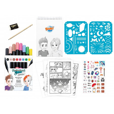 Studio profesional de colorat Manga, +10 ani, Buki 697336
