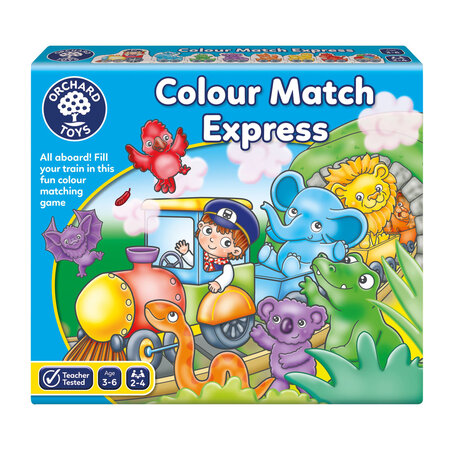 Trenulet Puzzle de potrivire a culorilor, +3 ani, Orchard Toys