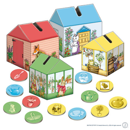 Joc educativ de asociere si potrivire a culorilor Peter Rabbit, +2 ani, Orchard Toys 697419