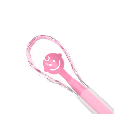 Lingurita din silicon Baby's Smile, Roz, Babyono 697429