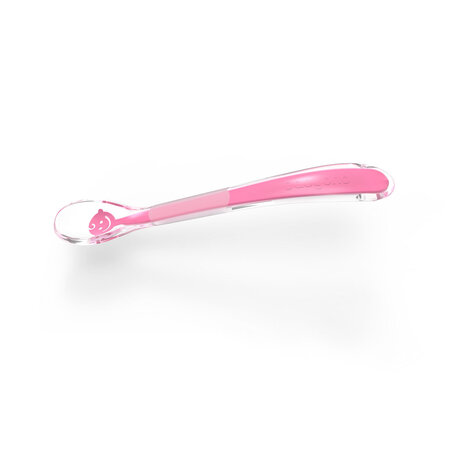 Lingurita din silicon Baby's Smile, Roz, Babyono 697428