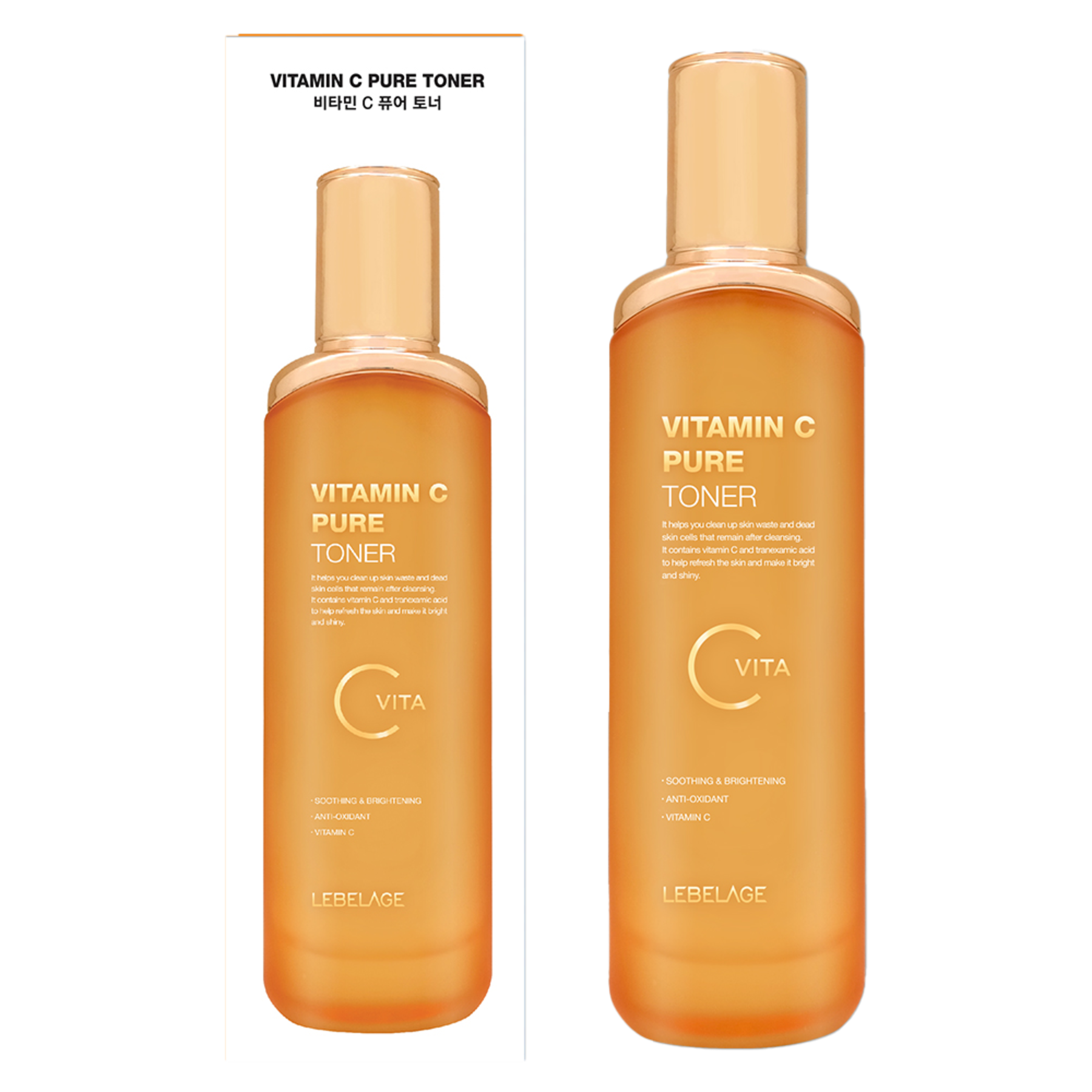 Toner pentru fata si gat Vitamin C, 120 ml, Lebelage