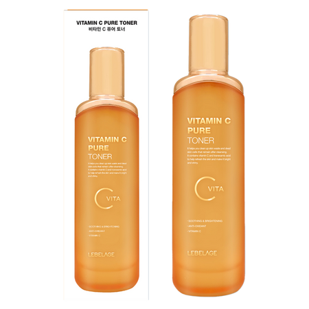 Toner pentru fata si gat cu Vitamin C, 120 ml, Lebelage