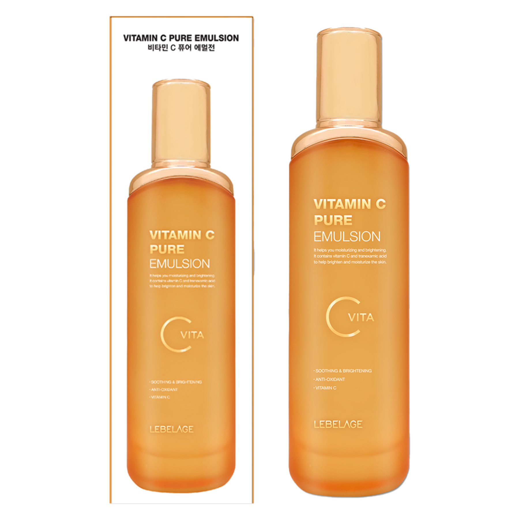 Emulsie pentru fata si gat Vitamin C, 120 ml, Lebelage