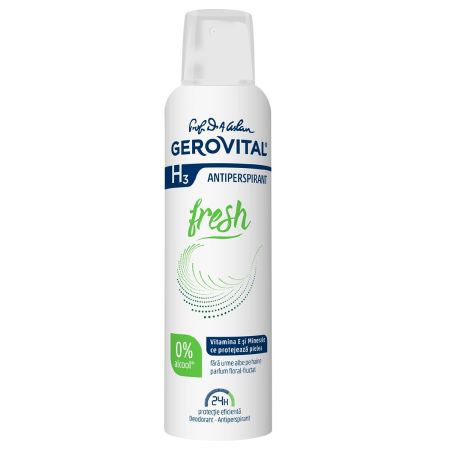 Deodorant antiperspirant Gerovital H3 Classic Fresh, 150 ml, Farmec