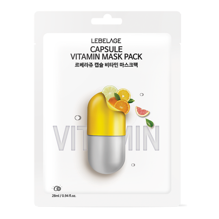Masca de fata capsule Vitamin Tree Fruit, 28 ml, Lebelage