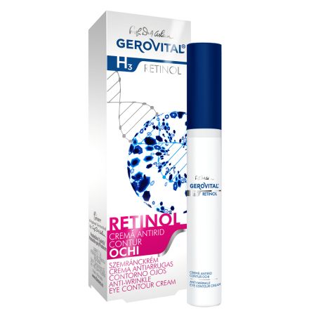 Crema antirid contur ochi, Gerovital H3 Retinol,15 ml, Farmec