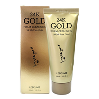Spuma de curatare fata 24K Gold, 100 ml, Lebelage