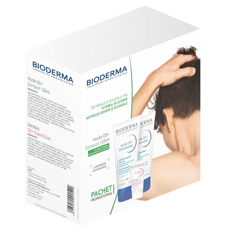 pachet Sampon + Crema Node DS, 2x125 ml + 5 ml, Bioderma