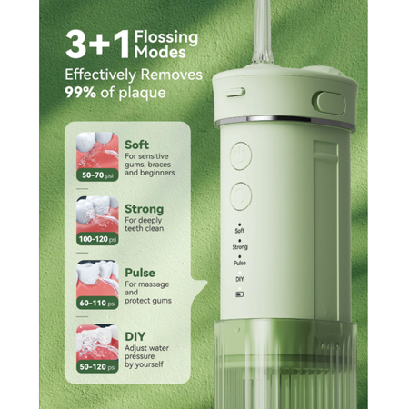 Irigator bucal cu lampa UV, Verde, F200, JTF 698030