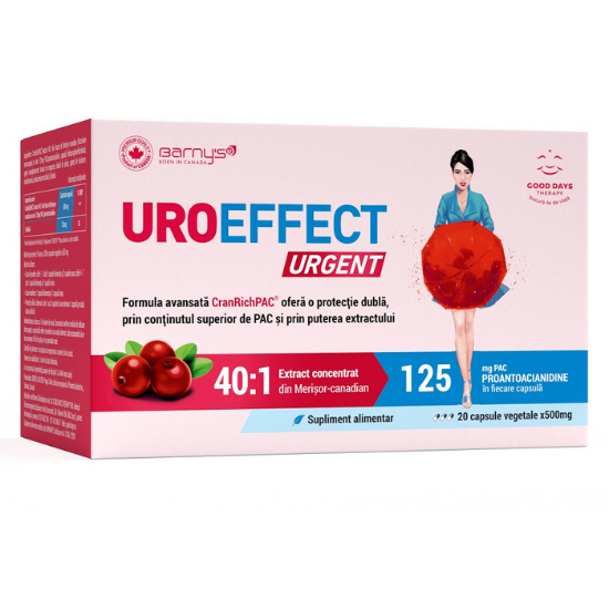 UROeffect Urgent, 20 capsule vegetale, Good Days Therapy