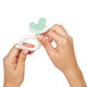 Inel gingival Melc, Alb/Verde, 0 luni+, Babyono 698204