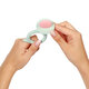 Inel gingival Melc, Verde/Roz, 0 luni+, Babyono 698224