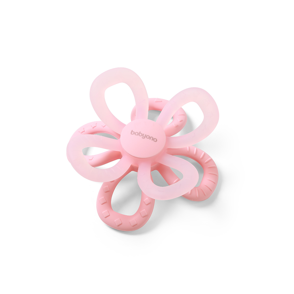 Inel gingival Floare, 0 luni+, Roz, Babyono