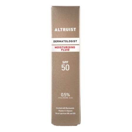 Fluid hidratant cu SPF50 si Acid Hialuronic, 50 ml, Altruist 764012