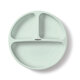 Farfurie din silicon cu ventuza, Menta, Babyono 698413